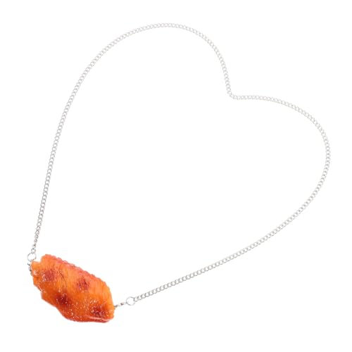 TINEASUR Chicken Wing Halskette Friend Food Halsketten Anhänger Für Frittierte Lebensmittel Simulation Lebensmittel Anhänger Halskette Gebratenes Huhn Ornament Hip Hop Kleidung Zubehör Hip TINEASUR Chicken Wing Halskette Friend Food Halsketten Anhänger Für Frittierte Lebensmittel Simulation Lebensmittel Anhänger Halskette Gebratenes Huhn Ornament Hip Hop Kleidung Zubehör Hip von TINEASUR