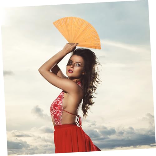 TINEASUR Handfächer Elegant mit Orientalischem Design Robust Langlebig für Tanz Party Hochzeit Dekoration und Sommerreise von TINEASUR
