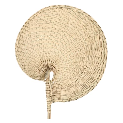 TINEASUR Handgefertigter Geflochtener Bambusfächer Natürlicher Leichter Sommer Fächer Robust und Umweltfreundlich Traditioneller Chinesischer Stil für Outdoor Nutzung von TINEASUR