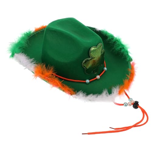 TINEASUR Irischer Hut, Verschleißfester Karnevalshut, St. Patrick'S Day Hüte, Foto Requisite, Irische Kappe, Cosplay Hut, Partyhut, Patrick'S Day Partygeschenk, St. Patrick'S von TINEASUR