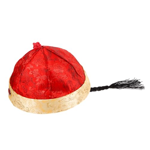 TINEASUR Kaiserhut, Party Kostümhut, Chinesischer Kaiser, Haar Accessoire, Hut Requisite Für Bühnenauftritte, Party, Hut Im Chinesischen Stil, Zopfhut Im Chinesischen Stil, Cosplay von TINEASUR