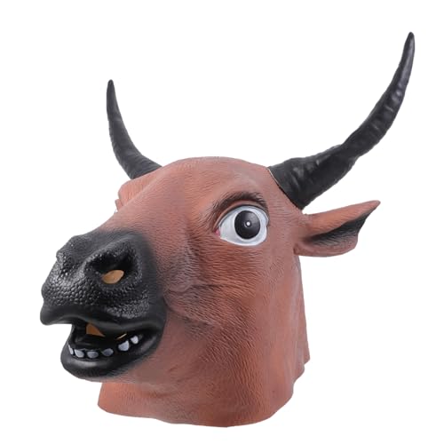 TINEASUR Halloween-party-maske Realistische Kuhmaske Kostümzubehör Für Erwachsene Bequem Und Leicht von TINEASUR