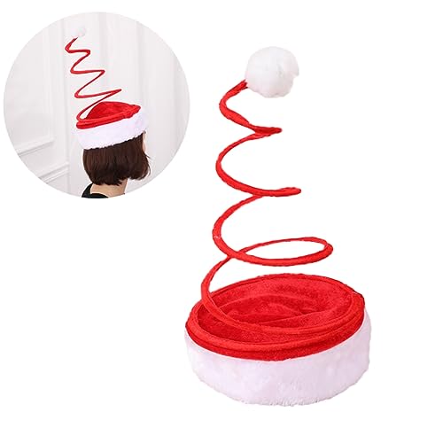 TINEASUR Lustige Weihnachtsmannmützen Mit Dekorativer Spiralfeder Partyhüte Für Festliche Anlässe Und Foto Requisiten Ideal Für Weihnachtsfeiern Und Kreative Kostüme TINEASUR Lustige Weihnachtsmannmützen Mit Dekorativer Spiralfeder Partyhüte Für Festliche Anlässe Und Foto Requisiten Ideal Für Weihnachtsfeiern Und Kreative Kostüme von TINEASUR