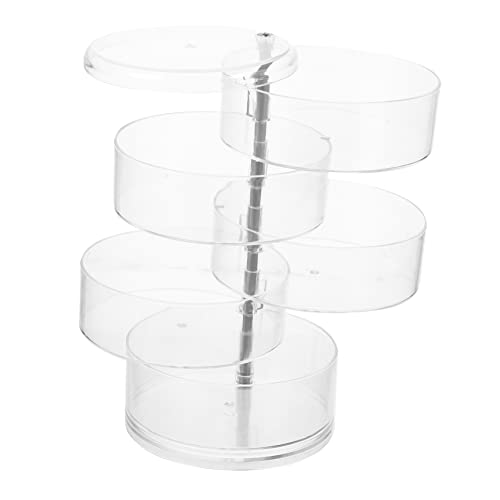 TINEASUR Mehrschichtige Drehbare Schmuck-organizer-box Aufbewahrungsbox Für Ohrringe Halsketten Und Ringe Schmuckschatulle Mit Verstellbarem Design Für Aufbewahrung Und Präsentation Von TINEASUR Mehrschichtige Drehbare Schmuck-organizer-box Aufbewahrungsbox Für Ohrringe Halsketten Und Ringe Schmuckschatulle Mit Verstellbarem Design Für Aufbewahrung Und Präsentation Von von TINEASUR