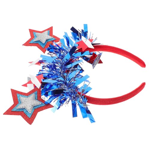 TINEASUR Pentagramm Stirnband, Unabhängigkeitstag, Cosplay Stirnbänder, Amerikanisches Stirnband, Unabhängigkeitstag Stirnbänder, Unabhängigkeitstag Party Kopfschmuck, Unabhängigkeitstag von TINEASUR