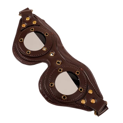 TINEASUR Punk Steampunk Goggles Vintage Prop Für Partys Und Outdoor-aktivitäten Bequeme Und Brille Mit Einzigartigem Retro-design Und Exzellenter Haltbarkeit von TINEASUR