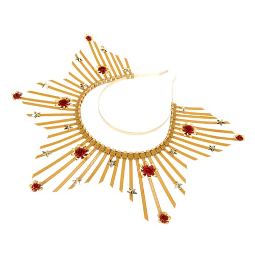 TINEASUR Sun Ray Haar Accessoires, Stirnband, Krone, Göttinnen Kopfbedeckung, Kostüm Kopfbedeckung, Party Foto Requisite, Göttinnen Kopfschmuck, Mädchen Kopfschmuck, Einzigartiges von TINEASUR