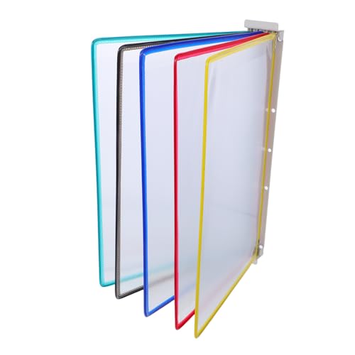 TINEASUR Wall Magazine Holder Wandmontierter Aktenordner Flip Dokumentenorganizer Platzsparender Wandordner für Büro Besprechungsraum von TINEASUR