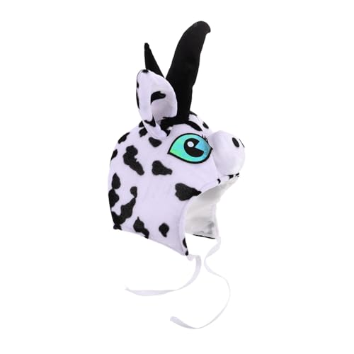 Weiche Tiermütze für Farm Partys Lustiges Cow Headpiece für Fotoshootings und Rollenspiele Vielseitiges Kostümzubehör für Jungen von TINEASUR