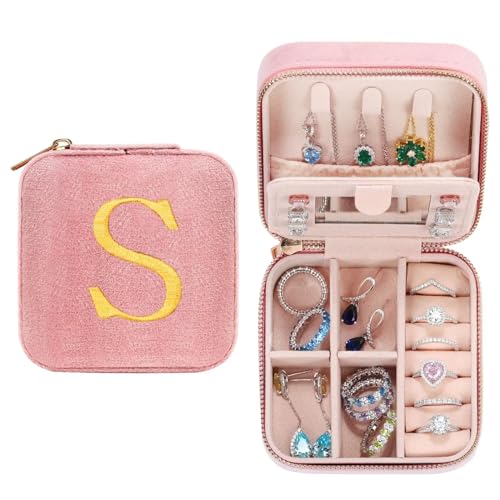 TINGN Mama Geschenke für Frauen Geburtstag, Personalisierte Geschenke Reise Geschenk S, Schmuckaufbewahrung Schmuckkästchen Schmuckkasten Schmuckschatulle Schmuckbox Schmuckaufbewahrung Reise von TINGN