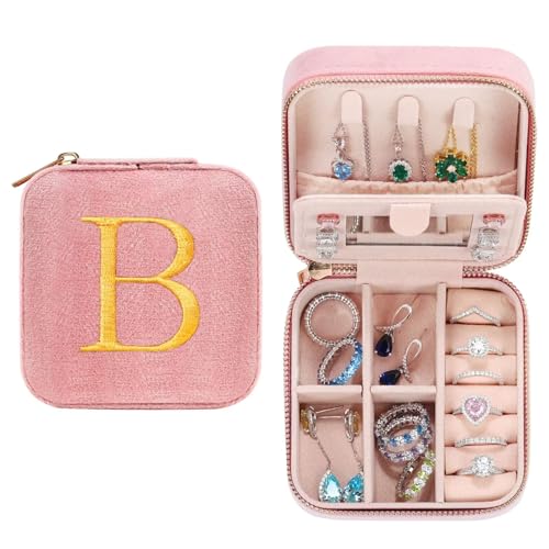 TINGN Mama Geschenk - Schmuckaufbewahrung Schmuckkästchen Schmuckkasten Schmuckschatulle Schmuckbox Schmuckkästen, Reise Schmuckkästchen Schmuckaufbewahrung Schmuckkästchen Klein B von TINGN
