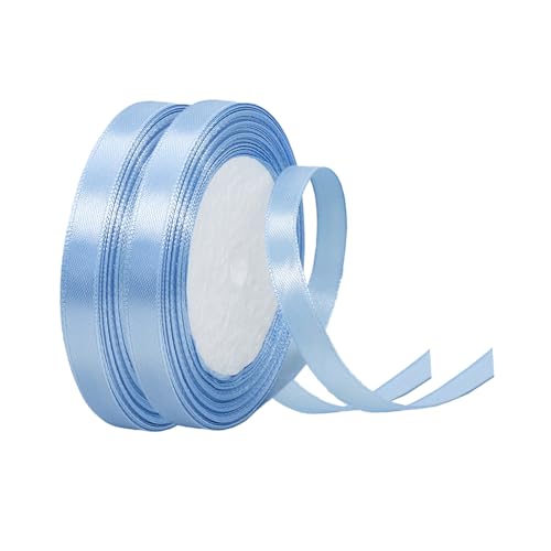 TINGSING 10 mm Aquablaues Band zum Verpacken von Geschenken, 22 m x 2 Rollen, babyblaues Band, dicker Stoff, hellblaue Bänder zum Basteln, für Kuchen, Blumenstrauß, Haarschleife, Basteln, Hochzeit TINGSING 10 mm Aquablaues Band zum Verpacken von Geschenken, 22 m x 2 Rollen, babyblaues Band, dicker Stoff, hellblaue Bänder zum Basteln, für Kuchen, Blumenstrauß, Haarschleife, Basteln, Hochzeit von TINGSING