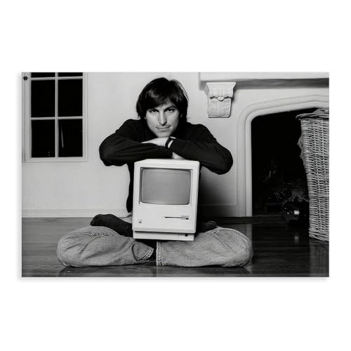 TINGTOEO Steve Jobs Leinwand-Poster, Wandkunst, Dekordruck, Gemälde für Wohnzimmer, Schlafzimmer, Dekoration, ungerahmt, 50 x 75 cm TINGTOEO Steve Jobs Leinwand-Poster, Wandkunst, Dekordruck, Gemälde für Wohnzimmer, Schlafzimmer, Dekoration, ungerahmt, 50 x 75 cm von TINGTOEO