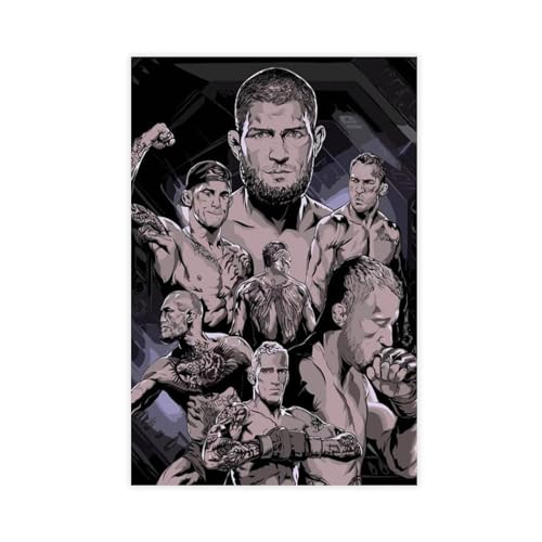 TINGTOEO UFC MMA Leinwand-Poster, Wandkunst, Dekordruck, Gemälde für Wohnzimmer, Schlafzimmer, Dekoration, ungerahmt, 40 x 60 cm TINGTOEO UFC MMA Leinwand-Poster, Wandkunst, Dekordruck, Gemälde für Wohnzimmer, Schlafzimmer, Dekoration, ungerahmt, 40 x 60 cm von TINGTOEO