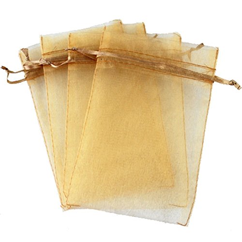 TININNA 100 Stück Organzasaeckchen Organza Säckchen Schmuckbeutel Geschenkbeutel-Säckchen Geschenk Beutelchen für Hochzeit Festival Party golden EINWEG Verpackung TININNA 100 Stück Organzasaeckchen Organza Säckchen Schmuckbeutel Geschenkbeutel-Säckchen Geschenk Beutelchen für Hochzeit Festival Party golden EINWEG Verpackung von TININNA
