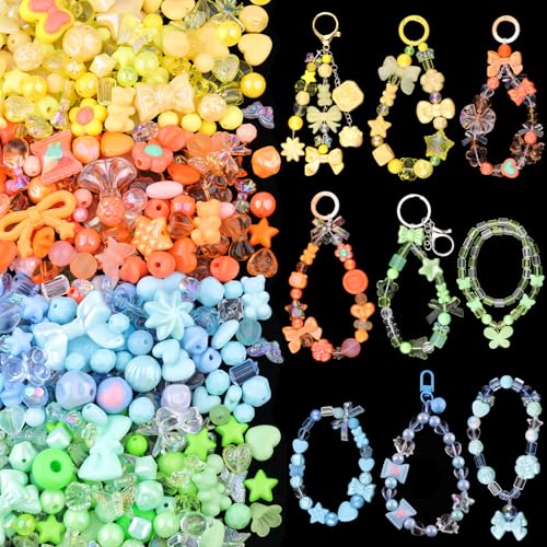 Acrylperlen zur Herstellung von Armbändern, Herzschleife, Blume, Schmetterling, Stern, Gummibärchen, Kawaii, ästhetische Armbandanhänger, niedliche Perlen für Schmuckherstellung, DIY, Halskette Acrylperlen zur Herstellung von Armbändern, Herzschleife, Blume, Schmetterling, Stern, Gummibärchen, Kawaii, ästhetische Armbandanhänger, niedliche Perlen für Schmuckherstellung, DIY, Halskette von TINKRSTUFF