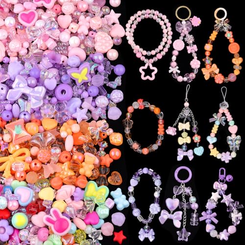 Acrylperlen zur Herstellung von Armbändern, Schleife, Blume, Schmetterling, Herz, Stern, Gummibärchen, Kawaii, ästhetische Armbandanhänger, niedliche Perlen für Schmuckherstellung, DIY, Halskette Acrylperlen zur Herstellung von Armbändern, Schleife, Blume, Schmetterling, Herz, Stern, Gummibärchen, Kawaii, ästhetische Armbandanhänger, niedliche Perlen für Schmuckherstellung, DIY, Halskette von TINKRSTUFF