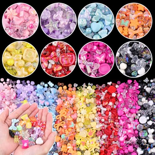 Acrylperlen zur Herstellung von Armbändern, Sternschleife, Schmetterling, Süßigkeiten, Herz, Gummibärchen, Blumen, Kawaii, ästhetische Perlen, niedliche Perlen für Schmuckherstellung, DIY Acrylperlen zur Herstellung von Armbändern, Sternschleife, Schmetterling, Süßigkeiten, Herz, Gummibärchen, Blumen, Kawaii, ästhetische Perlen, niedliche Perlen für Schmuckherstellung, DIY von TINKRSTUFF