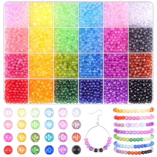 Tinkrstuff Runde Kristallperlen für Schmuckherstellung, 4 mm, facettierte Acrylperlen, lose Kristallperlen für Armbänder, Halsketten, Sonnenfänger, Schlüsselanhänger, Ohrringe, Bastelzubehör, 4320 Tinkrstuff Runde Kristallperlen für Schmuckherstellung, 4 mm, facettierte Acrylperlen, lose Kristallperlen für Armbänder, Halsketten, Sonnenfänger, Schlüsselanhänger, Ohrringe, Bastelzubehör, 4320 von TINKRSTUFF
