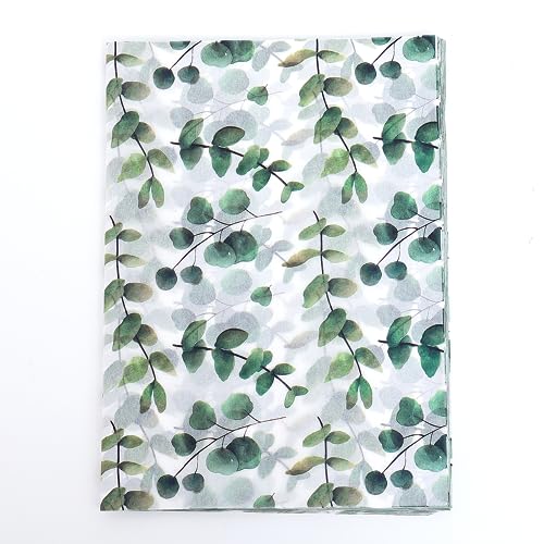 100 Blatt Eukalyptus-Geschenkverpackung, Seidenpapier, recycelbar, grün, botanische Verpackung, Tasche für Hochzeit, Geburtstag, Duschen, Kunst, Handwerk, Party, Gastgeschenk, Dekoration 100 Blatt Eukalyptus-Geschenkverpackung, Seidenpapier, recycelbar, grün, botanische Verpackung, Tasche für Hochzeit, Geburtstag, Duschen, Kunst, Handwerk, Party, Gastgeschenk, Dekoration von TINYFUTURE
