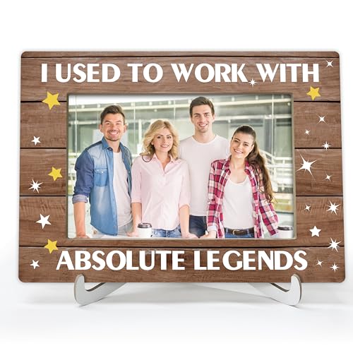 TIOFUNO Bilderrahmen mit Aufschrift "I Used To Work With Absolute Legend", "Best Friend", Bilderrahmen für Kollegen, Dankeschön-Geschenke für Kollegen, Holz, 10,2 x 15,2 cm, A16 TIOFUNO Bilderrahmen mit Aufschrift "I Used To Work With Absolute Legend", "Best Friend", Bilderrahmen für Kollegen, Dankeschön-Geschenke für Kollegen, Holz, 10,2 x 15,2 cm, A16 von TIOFUNO