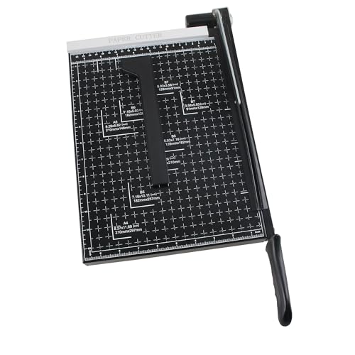 TIOMIOSEA Papierschneider, Manuell Schneidemaschine,Hebelschneider Papier Schneidegerät,Hebelschneider Schrottmaschineider,Schere für Schule & Büro, Foto, Papier, Pappe, A4, Schwarz TIOMIOSEA Papierschneider, Manuell Schneidemaschine,Hebelschneider Papier Schneidegerät,Hebelschneider Schrottmaschineider,Schere für Schule & Büro, Foto, Papier, Pappe, A4, Schwarz von TIOMIOSEA