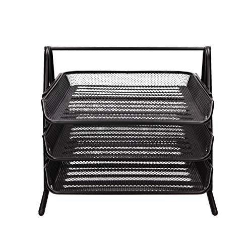 TTO Briefablage aus Drahtmetall, 3-teilig, Schwarz TTO Briefablage aus Drahtmetall, 3-teilig, Schwarz von TIPTOP OFFICE