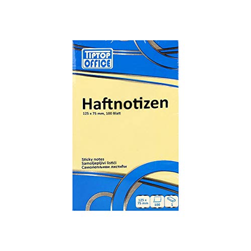 TTO Haftnotizen 125x75, Pastellgelb von TIPTOP OFFICE