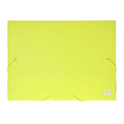 TTO Sammelmappe mit Gummizugverschluss ''Box'' PP DIN A4, Neon Gelb von TIPTOP OFFICE