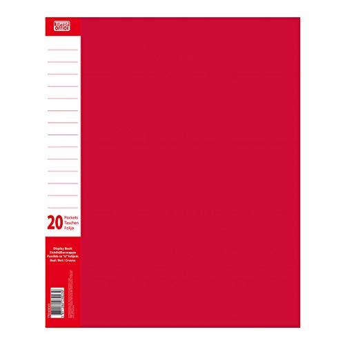 TTO Sichtbuch PP A4 20 Hüllen, Rot von TIPTOP OFFICE