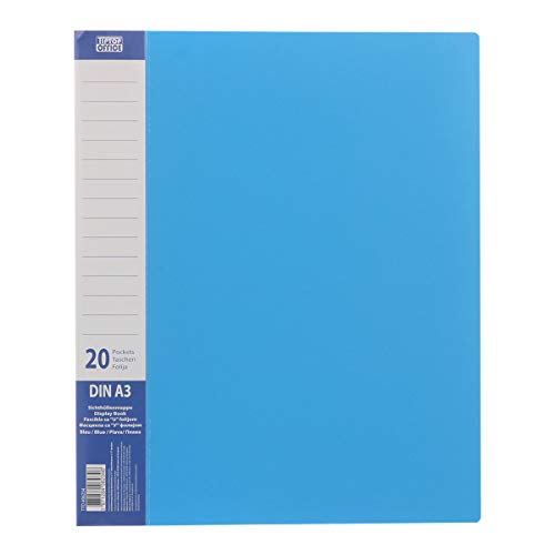 TTO Sichtbuch PP DIN A3 20 Hüllen, Blau von TIPTOP OFFICE