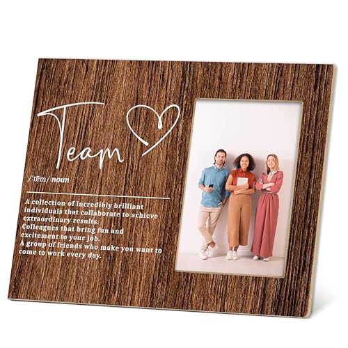 TIRYWT Team-Geschenke, Team-Bilderrahmen, Kollegen, Teammitglied, 10,2 x 15,2 cm, Holz-Tischplatte, inspirierende Kunst für die Arbeit, D02 TIRYWT Team-Geschenke, Team-Bilderrahmen, Kollegen, Teammitglied, 10,2 x 15,2 cm, Holz-Tischplatte, inspirierende Kunst für die Arbeit, D02 von TIRYWT