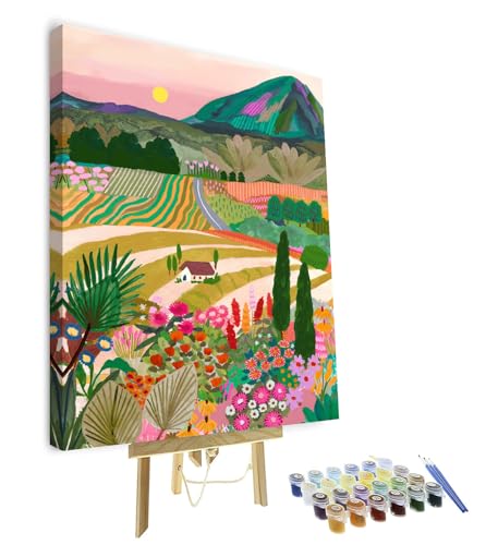 Malen Nach Zahlen Für Kinder Anfänger Italienische Landschaft Abstraktes, Oil Painting Acryl Malset Auf Leinwand Mit Farben Und Pinseln Basteln Für Wohnkultur Wand Schlafzimmer Dekoration-Umrahmt Malen Nach Zahlen Für Kinder Anfänger Italienische Landschaft Abstraktes, Oil Painting Acryl Malset Auf Leinwand Mit Farben Und Pinseln Basteln Für Wohnkultur Wand Schlafzimmer Dekoration-Umrahmt von TISHIRON