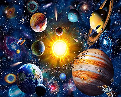 Malen Nach Zahlen für Erwachsene Anfänger, DIY Planet Erwachsene Malen Nach Zahlen Kits auf Leinwand, Planeten im Weltraum Malen Nach Zahlen, 16X20 Inch Rahmenlos Malen Nach Zahlen für Erwachsene Malen Nach Zahlen für Erwachsene Anfänger, DIY Planet Erwachsene Malen Nach Zahlen Kits auf Leinwand, Planeten im Weltraum Malen Nach Zahlen, 16X20 Inch Rahmenlos Malen Nach Zahlen für Erwachsene von TISHIRON