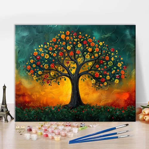 Malen nach Zahlen für Erwachsene Kraftvoller Blütenbaum Symbol für Lebensstärke Wachstum Premium-Set Leinwand Acrylfarben Kreativtherapie Resilienz Training Entspannungskunst Motivationskunst Malen nach Zahlen für Erwachsene Kraftvoller Blütenbaum Symbol für Lebensstärke Wachstum Premium-Set Leinwand Acrylfarben Kreativtherapie Resilienz Training Entspannungskunst Motivationskunst von TISHIRON