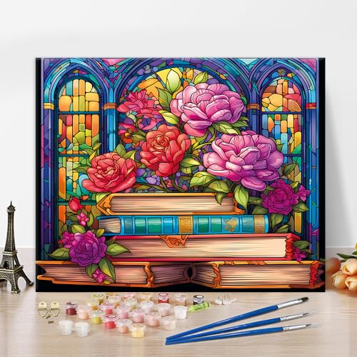 TISHIRON Abstrakte Blumen Malen nach Zahlen Kit für Erwachsene, Kaleidoskop Buch Kunst DIY Malen nach Zahlen, Aquarell Buch Blumen Malen nach Zahlen Kits Acryl Pigment 16x20 inch ohne Rahmen TISHIRON Abstrakte Blumen Malen nach Zahlen Kit für Erwachsene, Kaleidoskop Buch Kunst DIY Malen nach Zahlen, Aquarell Buch Blumen Malen nach Zahlen Kits Acryl Pigment 16x20 inch ohne Rahmen von TISHIRON