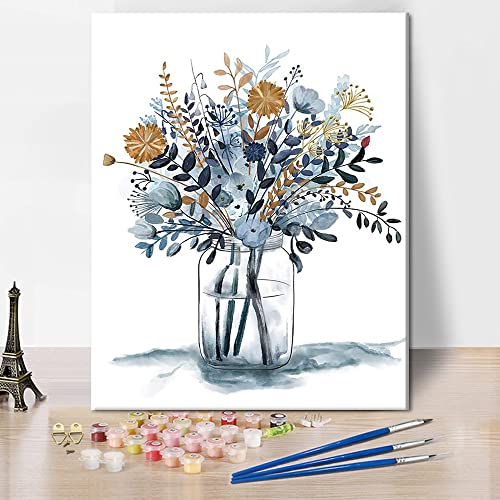 TISHIRON Blumen Malen Nach Zahlen für Erwachsene, Blüte Malen Nach Zahlen Kits für Anfänger, DIY Ölmalerei für Erwachsene Anfänger, Blumen Malen Kits für Wanddekoration für Zuhause, 40x50 CM TISHIRON Blumen Malen Nach Zahlen für Erwachsene, Blüte Malen Nach Zahlen Kits für Anfänger, DIY Ölmalerei für Erwachsene Anfänger, Blumen Malen Kits für Wanddekoration für Zuhause, 40x50 CM von TISHIRON