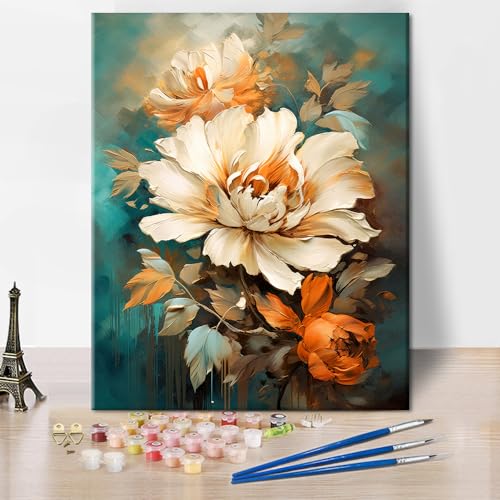TISHIRON Blumen Malen nach Zahlen Abstraktes Ölgemälde Malen nach Zahlen Erwachsene Malen nach Zahlen DIY Malen nach Zahlen Kits auf Leinwand Blumen Malen nach Zahlen Heimdekoration, 40x50cm TISHIRON Blumen Malen nach Zahlen Abstraktes Ölgemälde Malen nach Zahlen Erwachsene Malen nach Zahlen DIY Malen nach Zahlen Kits auf Leinwand Blumen Malen nach Zahlen Heimdekoration, 40x50cm von TISHIRON