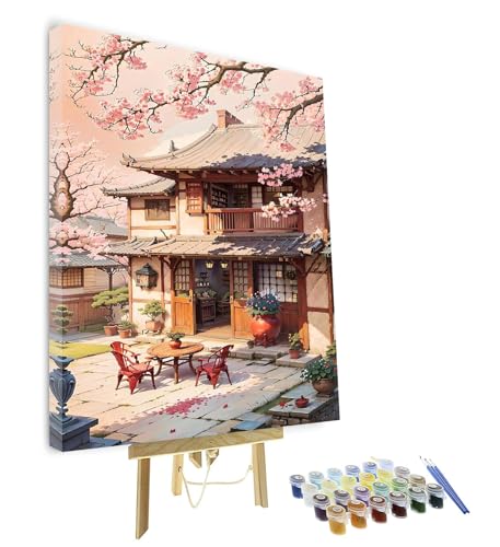 TISHIRON DIY Malen nach Zahlen Erwachsene Rahmen Landschaft Malen nach Zahlen Kit für Erwachsene Landschaft Malen nach Zahlen mit Pinseln Kirschbaum DIY Malen nach Zahlen Malsets 40 x 50 cm TISHIRON DIY Malen nach Zahlen Erwachsene Rahmen Landschaft Malen nach Zahlen Kit für Erwachsene Landschaft Malen nach Zahlen mit Pinseln Kirschbaum DIY Malen nach Zahlen Malsets 40 x 50 cm von TISHIRON