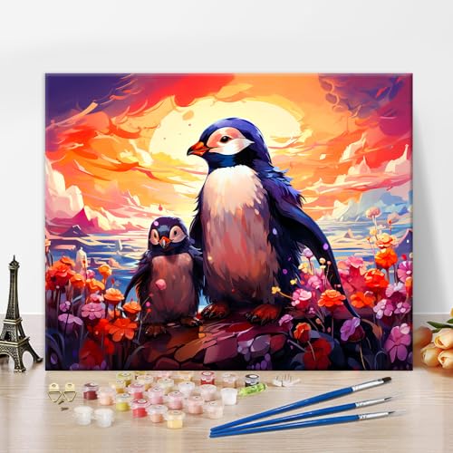 TISHIRON DIY Pinguine Malen nach Zahlen, Aquarell Tiere Malen nach Zahlen für Erwachsene, Abstrakte Kunst Malerei Erwachsene Malen nach Zahlen Kits auf Leinwand Malen nach Zahlen für Anfänger 16 "x20 TISHIRON DIY Pinguine Malen nach Zahlen, Aquarell Tiere Malen nach Zahlen für Erwachsene, Abstrakte Kunst Malerei Erwachsene Malen nach Zahlen Kits auf Leinwand Malen nach Zahlen für Anfänger 16 "x20 von TISHIRON