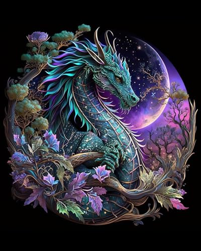 TISHIRON Drache Malen nach Zahlen Erwachsene, Rote Drache Malen nach Zahlen, Malen nach Zahlen de Pinsel und Acrylfarbe, 16X20 Inch Drache Flammen Malen nach Zahlen Erwachsene Familie und Freundes TISHIRON Drache Malen nach Zahlen Erwachsene, Rote Drache Malen nach Zahlen, Malen nach Zahlen de Pinsel und Acrylfarbe, 16X20 Inch Drache Flammen Malen nach Zahlen Erwachsene Familie und Freundes von TISHIRON