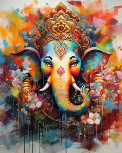 TISHIRON Elefant Malen nach Zahlen Erwachsene, Majestätischen Elefanten Malen nach Zahlen, Malen nach Zahlen de Pinsel und Acrylfarbe, 16X20 Inch Malen nach Zahlen Erwachsene Familie Freunde TISHIRON Elefant Malen nach Zahlen Erwachsene, Majestätischen Elefanten Malen nach Zahlen, Malen nach Zahlen de Pinsel und Acrylfarbe, 16X20 Inch Malen nach Zahlen Erwachsene Familie Freunde von TISHIRON