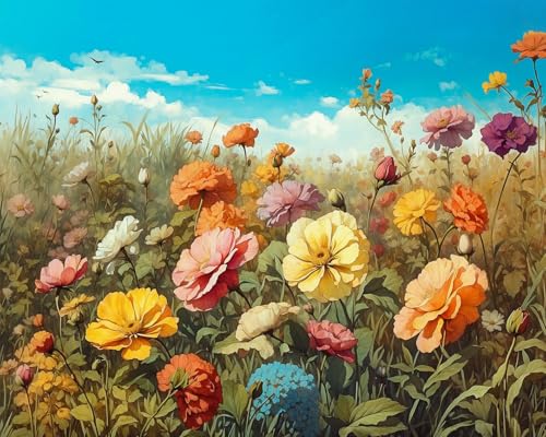 TISHIRON Hellen Blüten Malen nach Zahlen Erwachsene, Blumen Malen nach Zahlen, Malen nach Zahlen de Pinsel und Acrylfarbe, 16X20 Inch Flammen Blumen Malen nach Zahlen Erwachsene Familie Freunde TISHIRON Hellen Blüten Malen nach Zahlen Erwachsene, Blumen Malen nach Zahlen, Malen nach Zahlen de Pinsel und Acrylfarbe, 16X20 Inch Flammen Blumen Malen nach Zahlen Erwachsene Familie Freunde von TISHIRON