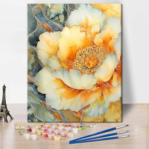 TISHIRON Malen Nach Zahlen Erwachsene Blume Malen-Nach-Zahlen Für Erwachsene großeBlumen DIY Malen-Nach-Zahlen Kits Handgemalt Ölgemälde Kit, 40x50cm TISHIRON Malen Nach Zahlen Erwachsene Blume Malen-Nach-Zahlen Für Erwachsene großeBlumen DIY Malen-Nach-Zahlen Kits Handgemalt Ölgemälde Kit, 40x50cm von TISHIRON