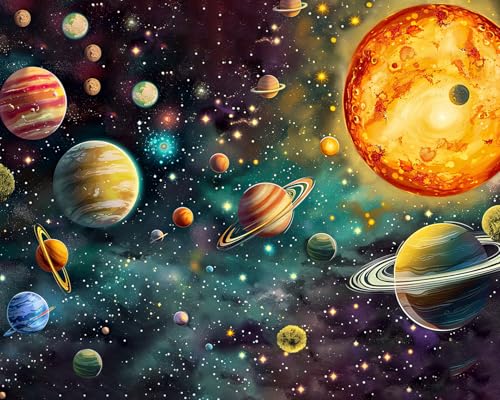 TISHIRON Malen Nach Zahlen Für Erwachsene Anfänger, Planeten und Nebel Malen Nach Zahlen Kits DIY Acrylmalerei Für Erwachsene Kinder Kosmisches Sonnensystem Abstrakte Kunsthandwerk, 16x20 Zoll TISHIRON Malen Nach Zahlen Für Erwachsene Anfänger, Planeten und Nebel Malen Nach Zahlen Kits DIY Acrylmalerei Für Erwachsene Kinder Kosmisches Sonnensystem Abstrakte Kunsthandwerk, 16x20 Zoll von TISHIRON