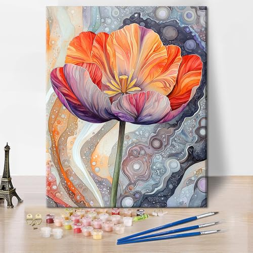 TISHIRON Malen Nach Zahlen Marmor Huawen Malen-Nach-Zahlen Erwachsene Blume DIY Leinwand Handgemalt Ölgemälde Kit auf Leinwand mit Pinseln und Pigment, 40x50cm TISHIRON Malen Nach Zahlen Marmor Huawen Malen-Nach-Zahlen Erwachsene Blume DIY Leinwand Handgemalt Ölgemälde Kit auf Leinwand mit Pinseln und Pigment, 40x50cm von TISHIRON