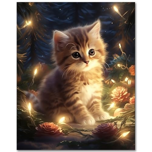 TISHIRON Malen nach Zahlen Bausatz Erwachsene Kätzchen, Malen nach Zahlen Bausätze auf Leinwand Niedliche Katze, Malen nach Zahlen mit Pinseln Tiere, Acryl DIY Malen nach Zahlen 40 x 50 cm(rahmenlos) TISHIRON Malen nach Zahlen Bausatz Erwachsene Kätzchen, Malen nach Zahlen Bausätze auf Leinwand Niedliche Katze, Malen nach Zahlen mit Pinseln Tiere, Acryl DIY Malen nach Zahlen 40 x 50 cm(rahmenlos) von TISHIRON