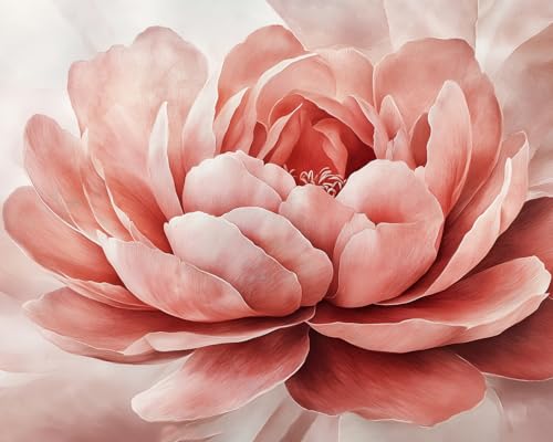 TISHIRON Malen nach Zahlen Erwachsene, Leuchtend rosa Blume DIY Handgemalt Ölgemälde Kit Sand, Botanischer Blumenschmuck Paint by Numbers Adult Mit 3 - Pinseln und Leinwand Kit - 40 x 50 CM TISHIRON Malen nach Zahlen Erwachsene, Leuchtend rosa Blume DIY Handgemalt Ölgemälde Kit Sand, Botanischer Blumenschmuck Paint by Numbers Adult Mit 3 - Pinseln und Leinwand Kit - 40 x 50 CM von TISHIRON