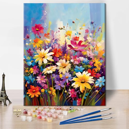 TISHIRON Malen nach Zahlen Erwachsene, Wildblumen Malen nach Zahlen, DIY Malen nach Zahlen für Erwachsene Kinder, Bunte Blumen Erwachsene Malen nach Zahlen Kits, Acrylmalerei Kunsthandwerk 40x50 cm TISHIRON Malen nach Zahlen Erwachsene, Wildblumen Malen nach Zahlen, DIY Malen nach Zahlen für Erwachsene Kinder, Bunte Blumen Erwachsene Malen nach Zahlen Kits, Acrylmalerei Kunsthandwerk 40x50 cm von TISHIRON