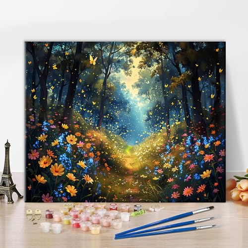 TISHIRON Malen nach Zahlen Erwachsene Gras Wald Landschaft Malen nach Zahlen Junior Blumen Malen nach Zahlen Sets DIY Malen nach Zahlen für Erwachsene mit 3 Pinseln Heimdekoration,40x50cm TISHIRON Malen nach Zahlen Erwachsene Gras Wald Landschaft Malen nach Zahlen Junior Blumen Malen nach Zahlen Sets DIY Malen nach Zahlen für Erwachsene mit 3 Pinseln Heimdekoration,40x50cm von TISHIRON